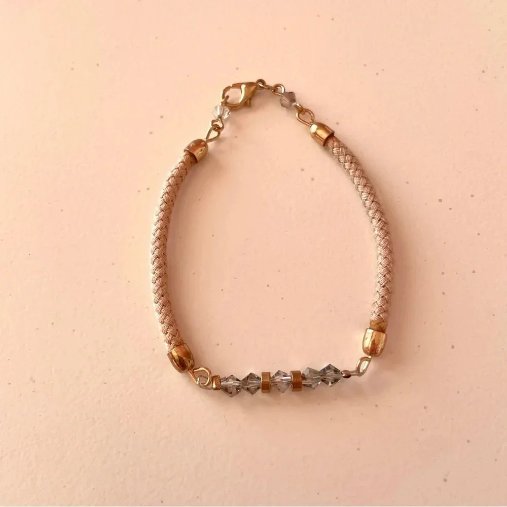 Lauren Conrad Gold Dainty Adjustable Bracelet Set of 3 - Picture 7 of 8